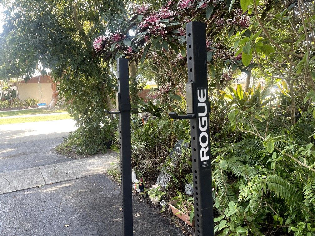 ROGUE S-4 SQUAT STAND 2.0 : PERFECT CONDITION • ROGUE HIGH TEMP 45s Also Available