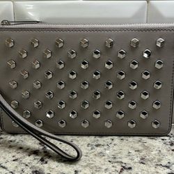Michael Kors Studded Leather Clutch 