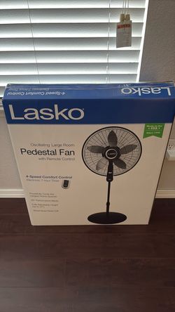 Lasko Oscillating Pedestal Fan with Remote