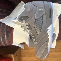 Jordan 5 Wolf Grey Size 10