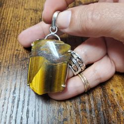 Unique Tigers Eye Pendant