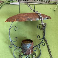 Antique Metal Hanging Candle Lamp Awesome And Smoke Free