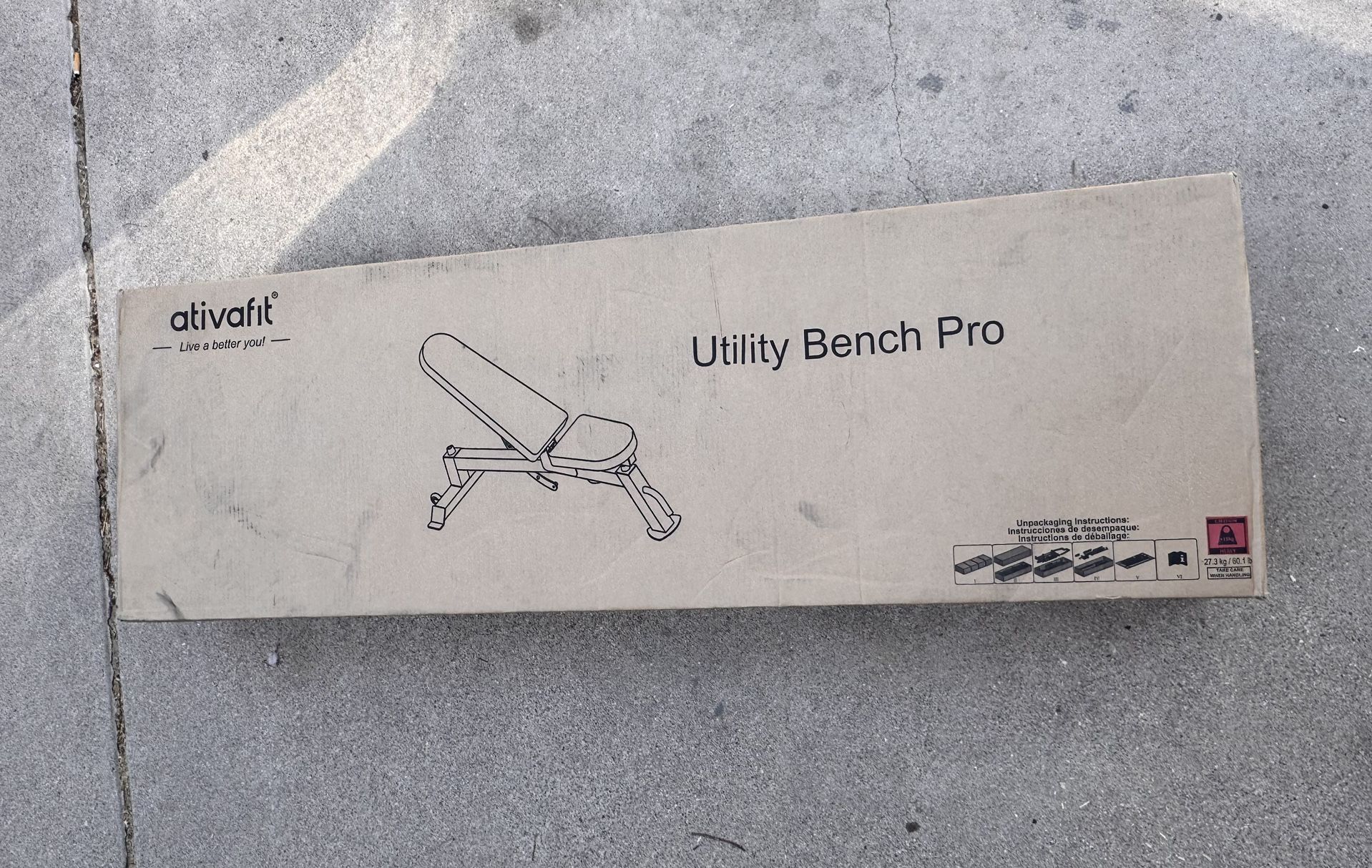 Commercial Grade Utility Bench Pro,workout bench, Adjustable weight Bench, Incline & decline weight - Full Size Workout Bench