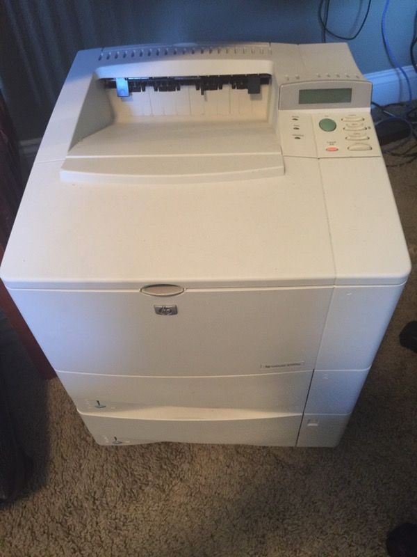 HP Laser Printer 4100 TN 2 paper trays letter and legal for Sale in