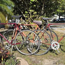 3 Vintage Road Bikes 2 Fuji Bikes And A Raleigh