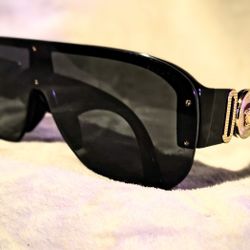 Versace Medusa Biggie Shield Sunglasses Unisex