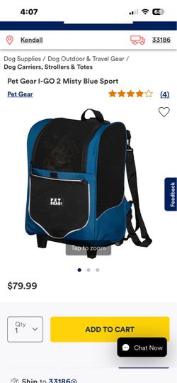 Pet Gear I-GO 2 Misty Blue Sport Pet Carrier