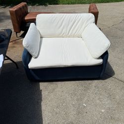 DOMETOUR [Video] Oversized Chenille Sofa Chair, Modern Upholstered Armchair with Pillows, for Living Room/Apartment/Bedroom, 3 Colors