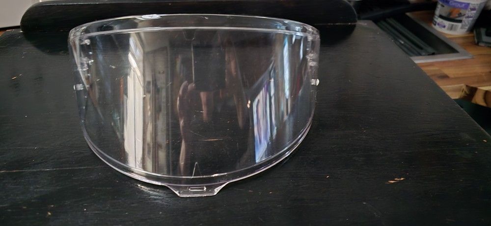 Shoei RF1400 Clear Visor Brand New NEVER Mounted On A Helmet Still Has Protective Plastic On It