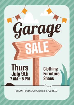 Garage Sale / Yard Sale / Clothes / Furniture and Much More