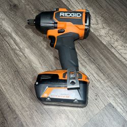 RIDGID 18V BRUSHLESS 1/2” IMPACT DRIVER WITH BATTERY 