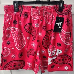 NWT CrispyNYC Hot Pink Bandana shorts Mens XL These are high quality with strings and deep pockets

Pick up 77095 near Telge/West
