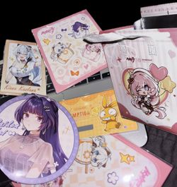 Sunright Tea Studio x Honkai Impact 3rd Limited Edition Collab Bag & Promo Code Set — Pink Insulated Tote + 1 Character Card + 1 Coaster + 2 Stickers