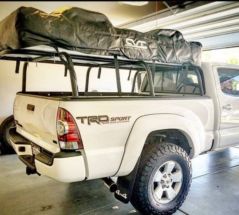 Custom Bed Rack for Rooftop Tent for a 2012-2015 Tacoma Doublecab Longbed.