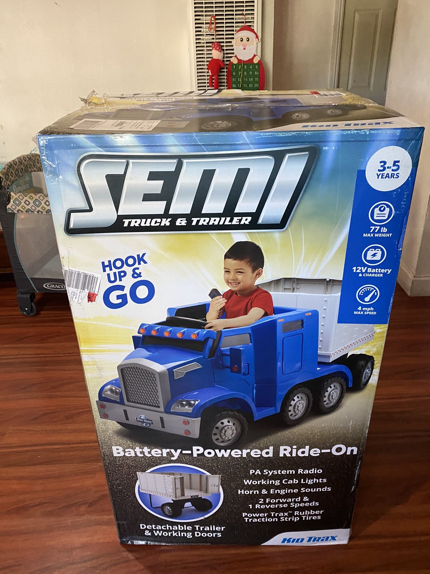 Kid Trax Semi Truck And Trailer