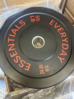 New pair of 55 pounds bumper weight