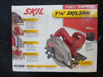SKIL 5550-01 7-1/4" Circular Saw with Carrying Case
