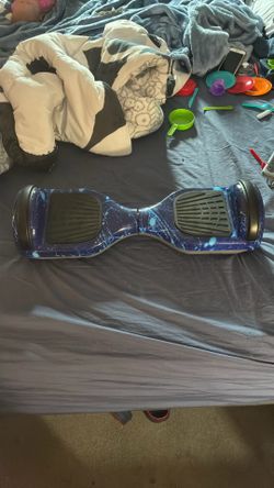 Hover board  had a go kart attachment also.