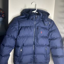 Polo Ralph Lauren Jacket Navy Blue Size 10/12 Pre-owned 
