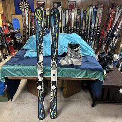 K2 Womens’s Ski, Package, With Boots And Bindings
