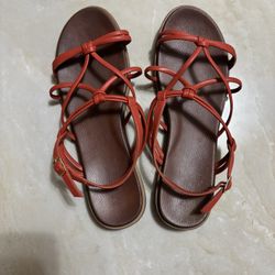 Size 9.5 Orange Sandals 