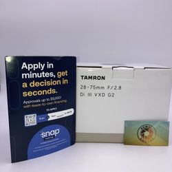 Tamron 28-75mm F2.8 For Sony