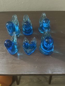 Glass Blue Birds Bundle