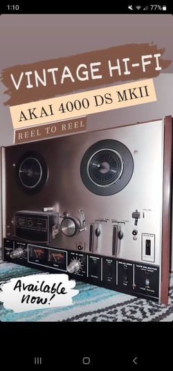 AKAI 4000 DS MKII REEL TO REEL * SERVICED AND IN PERFECT WORKING CONDITION