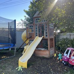 FREE Outdoor Playhouse W/ Slide