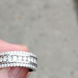 14 K WG 3CT REAL DIAMOND RING SIZE 9.5