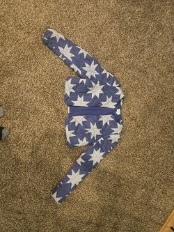 Time and Tru Quilted Star Jacket Size Small