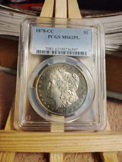 1878-CC MS62PL Silver Morgan