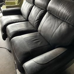 Beautiful Reclining Leather Couch