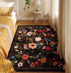 Flower Area Rug 5ft by 3ft (New)