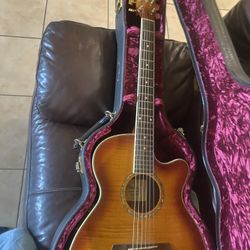 Ibanez AEG70 Flamed Maple Top Grand Concert Acoustic-Electric Guitar Violin Burst