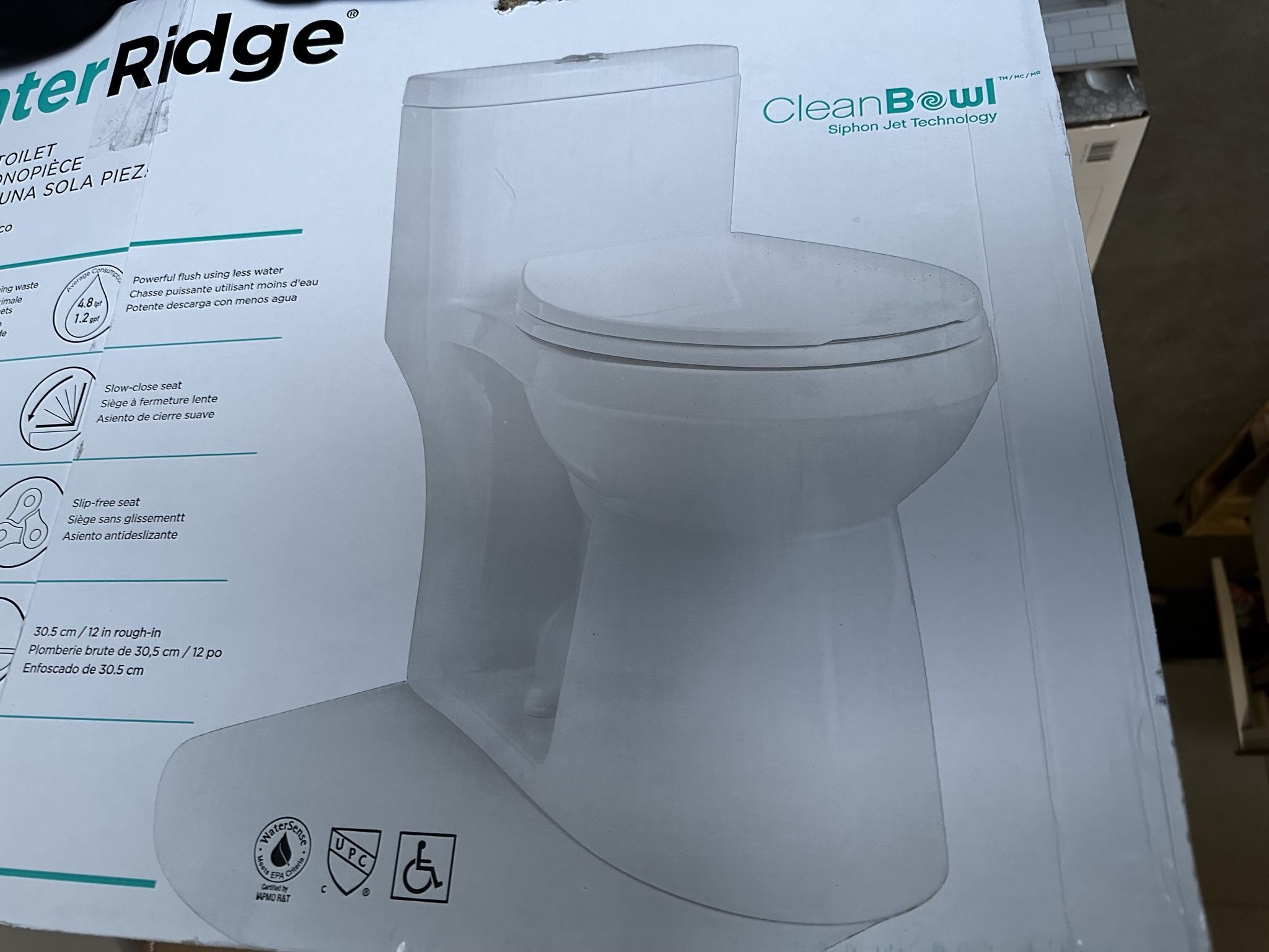 The Water Ridge One Piece Elongated Dual Flush Toilet