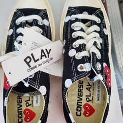 Brand New Polka-dot With Heart Converse Sz 5