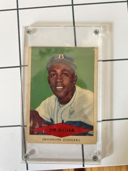 Jim Gilliam Brooklyn Dodgers Red Heart Baseball Card