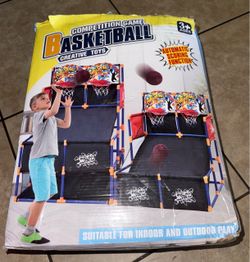 Kids Dual Shot Basketball Arcade Game W/Automatic Scoring Function