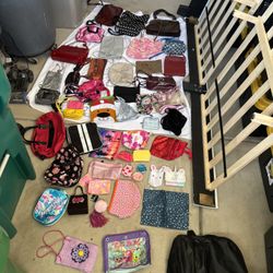 Purses, backpack, fanny pack, wallet, coin purse Lunchboxes Make Up Bags