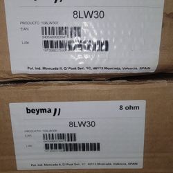 (2) Beyma 6.5 Pro Auido  Speakers & (2) Beyma 8 Inch Speakers  Pro Auido 
