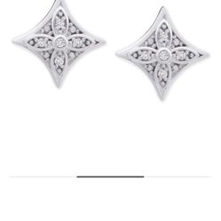 Diamond Star Stud Earrings / jewelry