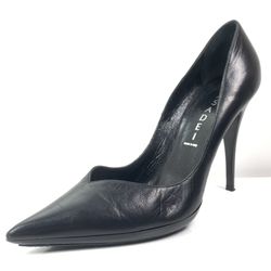 CASADEI black blade pumps stiletto heels leather made italy womens 6.5