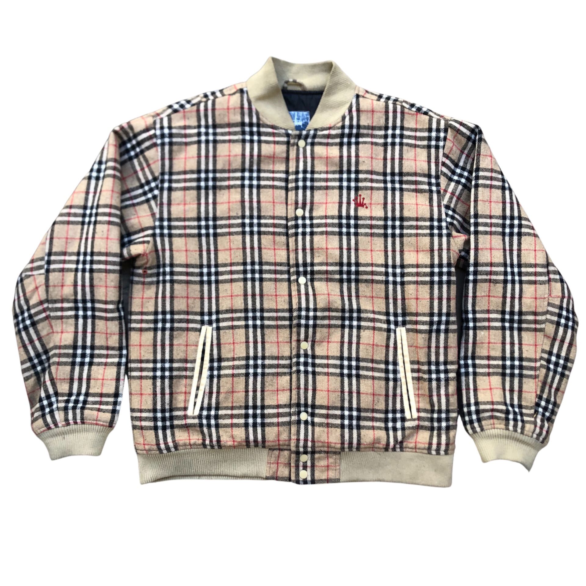 Stussy 'Burberry' Wool Nova Check Bomber