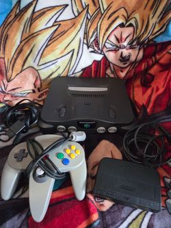 Black Nintendo 64 Console