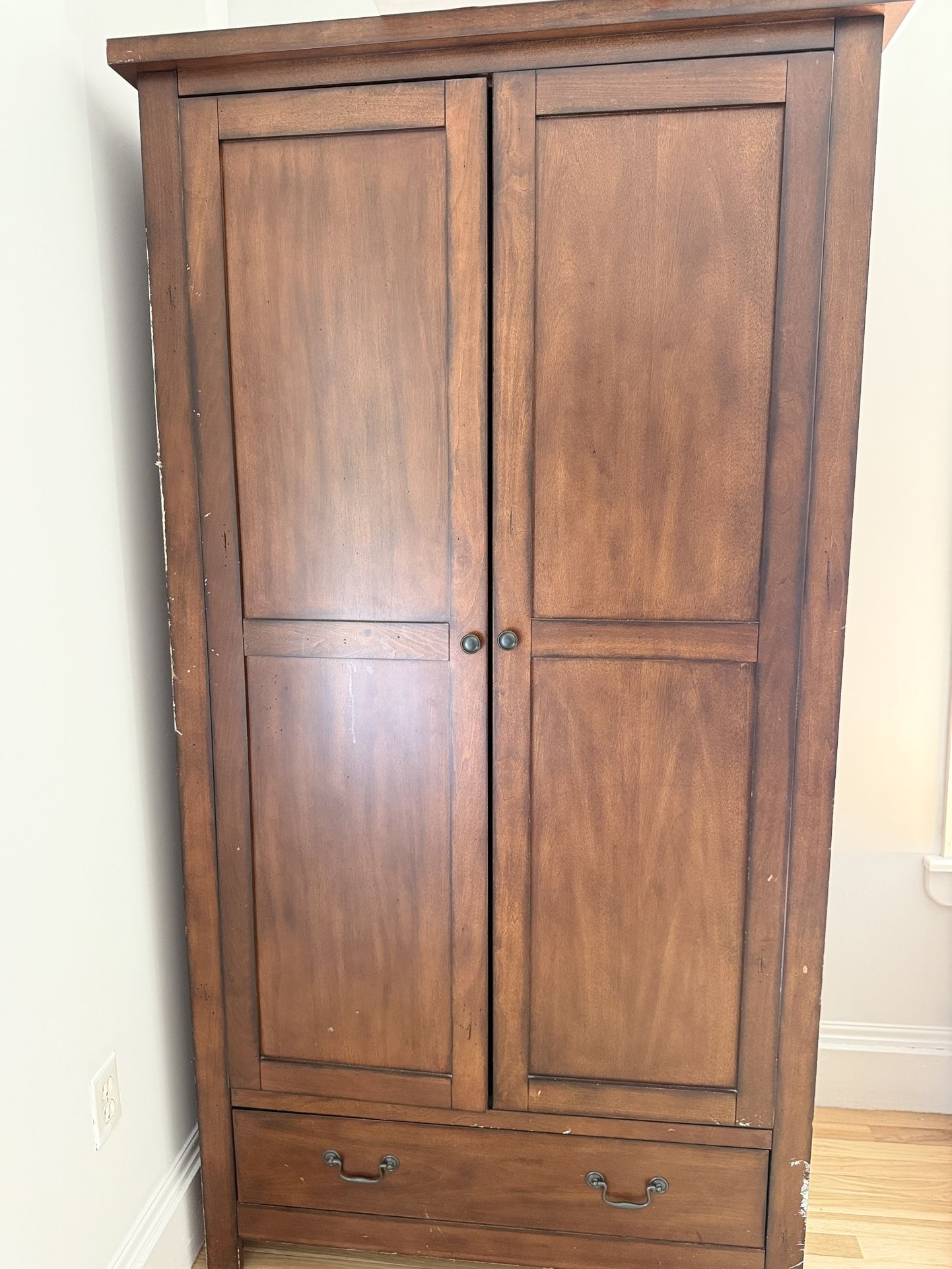 Wood Armoire Wardrobe