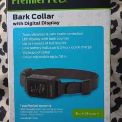 Bark Collar For Puppies / Full Grown Dogs - Adjustable Collar . 3 Settings Beep , Vibrate And Shock 