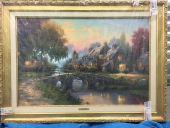 Thomas Kinkade, Cobblestone Bridge S/N # 1924 of 2950