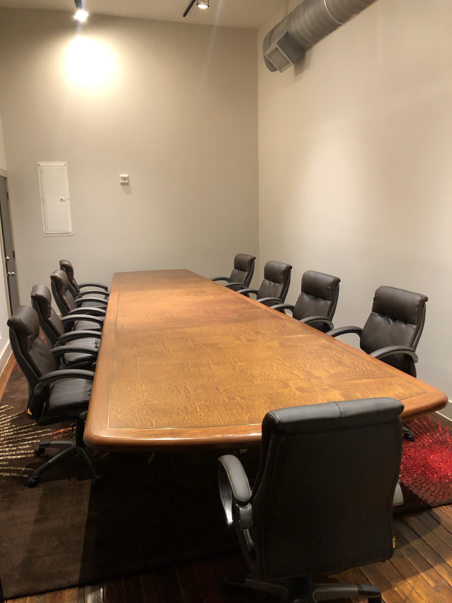 Gorgeous 18 Feet Wood Executive Conference table