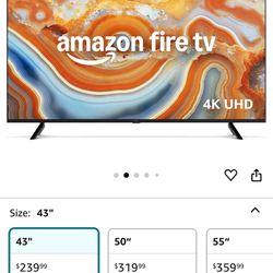 Amazon Fire TV 43" 4-Series 4K UHD smart TV, stream live TV without cable